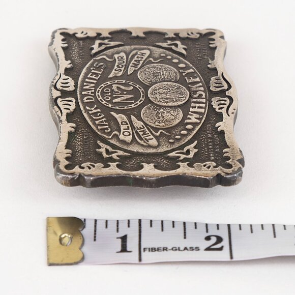 VTG 1973 Jack Daniels No 7 James Lind Wyoming Studio Art Works Belt Buckle - Picture 6 of 8